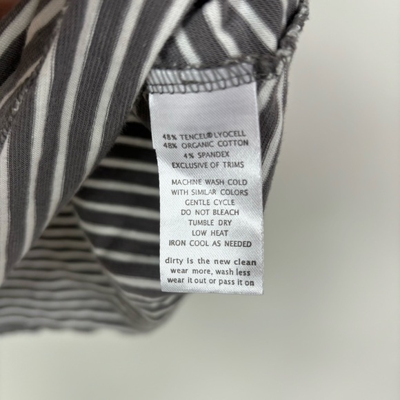 Toad&Co Gray & White striped Skirt Size S - Picture 4 of 5